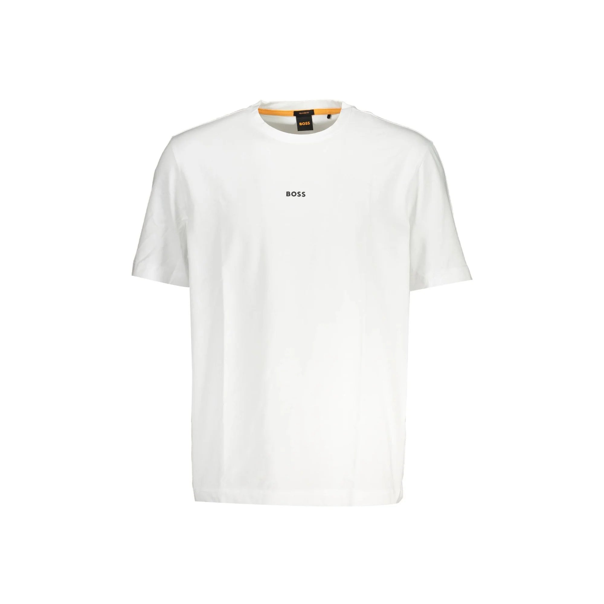 Boss T-Shirt Maniche Corte Uomo Bianca Logo Bianco - foto prodotto